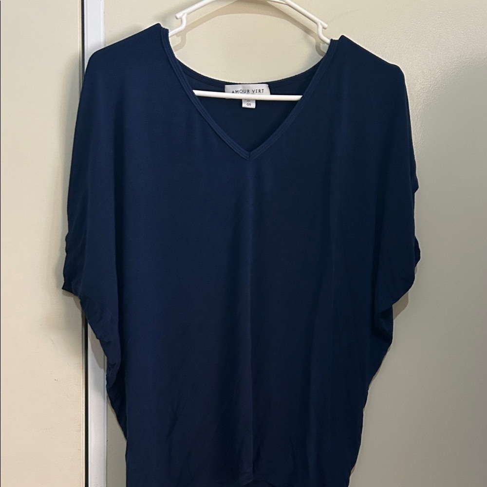 Amour Vert Deep Blue Blouse